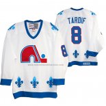 Camiseta Hockey Quebec Nordiques Marc Tardif Heritage Vintage Replica Blanco