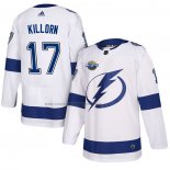 Camiseta Hockey Tampa Bay Lightning Alex Killorn 2018 Autentico Road Blanco