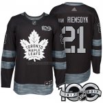 Camiseta Hockey Toronto Maple Leafs James Van Riemsdyk 1917-2017 100th Aniversario Negro