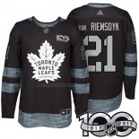 Camiseta Hockey Toronto Maple Leafs James Van Riemsdyk 1917-2017 100th Aniversario Negro