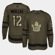 Camiseta Hockey Toronto Maple Leafs Patrick Marleau 2018 Salute To Service Verde Militar