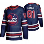 Camiseta Hockey Winnipeg Jets Kyle Connor Heritage Classic 2019-20 Azul