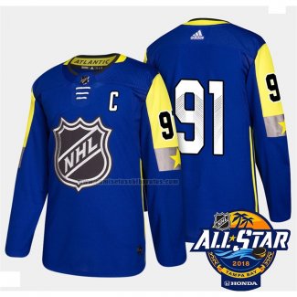 Camiseta Hockey 2018 All Star Tampa Bay Lightning Steven Stamkos Autentico Azul