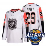 Camiseta Hockey 2018 All Star Vegas Golden Knights Andre Fleury Autentico Blanco