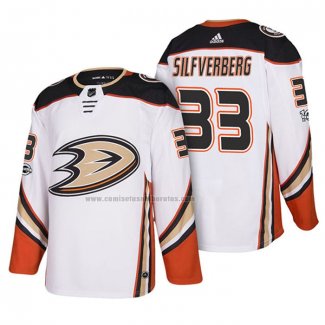 Camiseta Hockey Anaheim Ducks Jakob Silfverberg 33 2018 New Season Team Road Blanco