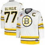 Camiseta Hockey Boston Bruins Ray Bourque Mitchell & Ness Big & Tall Captain Patch Blue Line Blanco Camiseta Hockey Boston Bruins Ray Bourque Mitchell & Ness Big & Tall Captain Patch Blue Line Blanco