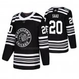 Camiseta Hockey Chicago Blackhawks Brandon Saad 2019 Winter Classic Negro