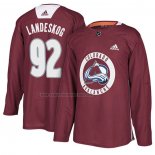 Camiseta Hockey Colorado Avalanche Gabriel Landeskog New Season Practice Maroon