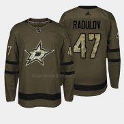 Camiseta Hockey Dallas Stars Alexander Radulov 2018 Salute To Service Verde Militar