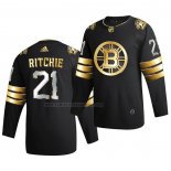 Camiseta Hockey Golden Edition Boston Bruins Nick Ritchie Limited Autentico 2020-21 Negro