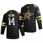 Camiseta Hockey Golden Edition Dallas Stars Jamie Benn Limited Autentico 2020-21 Negro