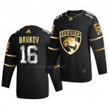 Camiseta Hockey Golden Edition Florida Panthers Aleksander Barkov Limited Autentico 2020-21 Negro
