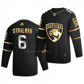 Camiseta Hockey Golden Edition Florida Panthers Anton Stralman Limited Autentico 2020-21 Negro