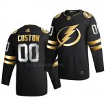 Camiseta Hockey Golden Edition Tampa Bay Lightning Personalizada Limited Autentico 2020-21 Negro