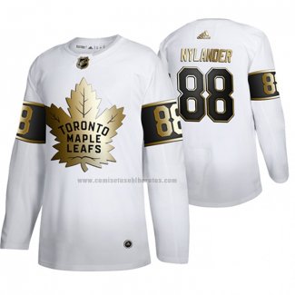 Camiseta Hockey Golden Edition Toronto Maple Leafs William Nylander Limited Blanco