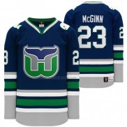Camiseta Hockey Hartford Whalers Brock Mcginn Heritage Night Throwback Azul