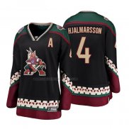 Camiseta Hockey Mujer Arizona Coyotes Niklas Hjalmarsson Heritage Alterno Breakaway Negro
