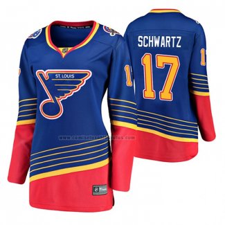 Camiseta Hockey Mujer St. Louis Blues Colton Parayko Autentico Jugador Azul