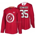 Camiseta Hockey New Jersey Devils Cory Schneider New Season Practice Rojo