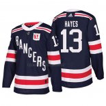 Camiseta Hockey New York Rangers Kevin Hayes Autentico 2018 Winter Classic Azul