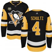 Camiseta Hockey Nino Pittsburgh Penguins Justin Schultz 50 Anniversary Primera Premier Negro