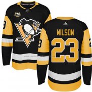 Camiseta Hockey Nino Pittsburgh Penguins Scott Wilson 50 Anniversary Primera Premier Negro