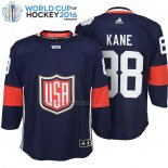 Camiseta Hockey Nino USA Patrick Kane Premier 2016 World Cup Azul