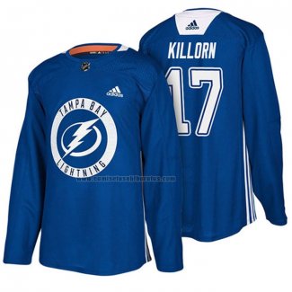 Camiseta Hockey Tampa Bay Lightning Alex Killorn New Season Practice Azul