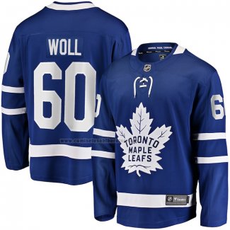 Camiseta Hockey Toronto Maple Leafs Joseph Woll Primera Premier Breakaway Azul