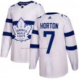 Camiseta Hockey Toronto Maple Leafs Tim Horton Autentico 2018 Stadium Series Blanco