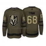 Camiseta Hockey Vegas Golden Knights Tj Tynan 2018 Salute To Service Verde Militar