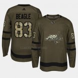 Camiseta Hockey Washington Capitals Jay Beagle 2018 Salute To Service Verde Militar