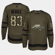 Camiseta Hockey Washington Capitals Jay Beagle 2018 Salute To Service Verde Militar