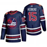Camiseta Hockey Winnipeg Jets Anders Hedberg Heritage Classic 2019-20 Azul