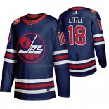 Camiseta Hockey Winnipeg Jets Bryan Little Heritage Classic 2019-20 Azul