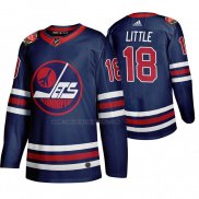 Camiseta Hockey Winnipeg Jets Bryan Little Heritage Classic 2019-20 Azul