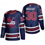 Camiseta Hockey Winnipeg Jets Laurent Brossoit Heritage Classic 2019-20 Azul