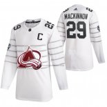 Camiseta Hockey 2020 All Star Colorado Avalanche Nathan Mackinnon Autentico Blanco