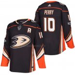 Camiseta Hockey Anaheim Ducks Corey Perry Primera Autentico 2018 Negro