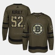 Camiseta Hockey Boston Bruins Sean Kuraly 2018 Salute To Service Verde Militar