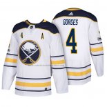 Camiseta Hockey Buffalo Sabres Josh Gorges 2018 New Season Team Road Blanco