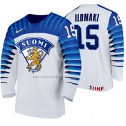 Camiseta Hockey Finlandia Arttu Ilomaki Primera 2020 IIHF World Championship Blanco
