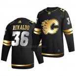Camiseta Hockey Golden Edition Calgary Flames Zac Rinaldo Limited Autentico 2020-21 Negro