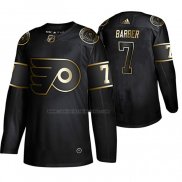Camiseta Hockey Golden Edition Philadelphia Flyers Bill Barber Retired Jugador Autentico Negro
