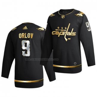 Camiseta Hockey Golden Edition Washington Capitals Dmitry Orlov Limited Autentico 2020-21 Negro