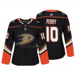Camiseta Hockey Mujer Anaheim Ducks Corey Perry Autentico Jugador Negro