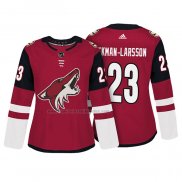 Camiseta Hockey Mujer Arizona Coyotes Oliver Ekman Larsson Autentico Jugador Rojo