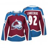 Camiseta Hockey Mujer Colorado Avalanche Gabriel Landeskog Autentico Jugador Maroon