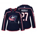 Camiseta Hockey Mujer Columbus Blue Jackets Ryan Murray Autentico Jugador Azul