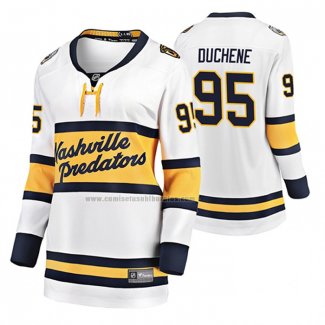 Camiseta Hockey Mujer Nashville Predators Matt Duchene Breakaway Jugador 2020 Winter Classic Blanco